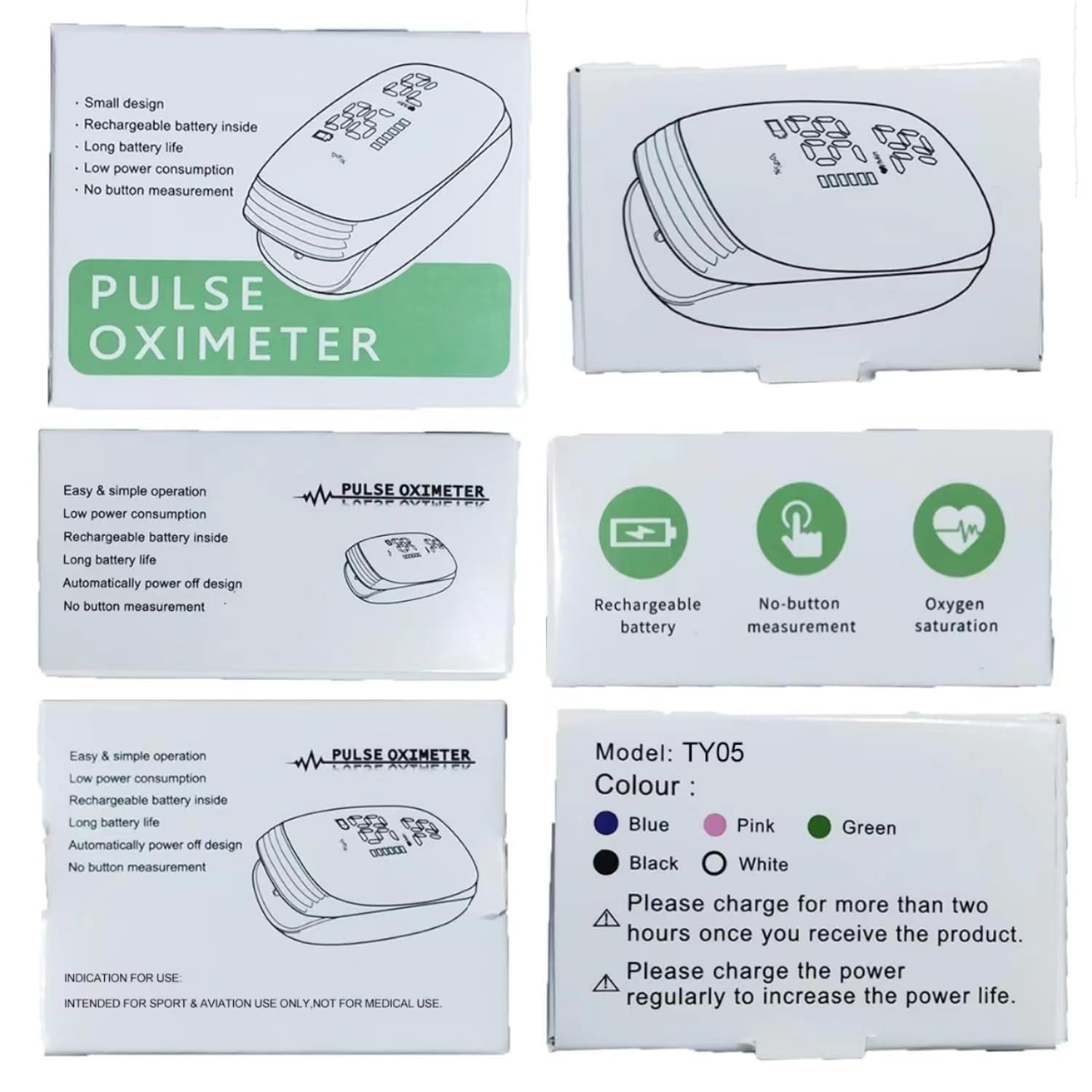 JDBBGJ oximeter soft silicone fit fits all finger sizes