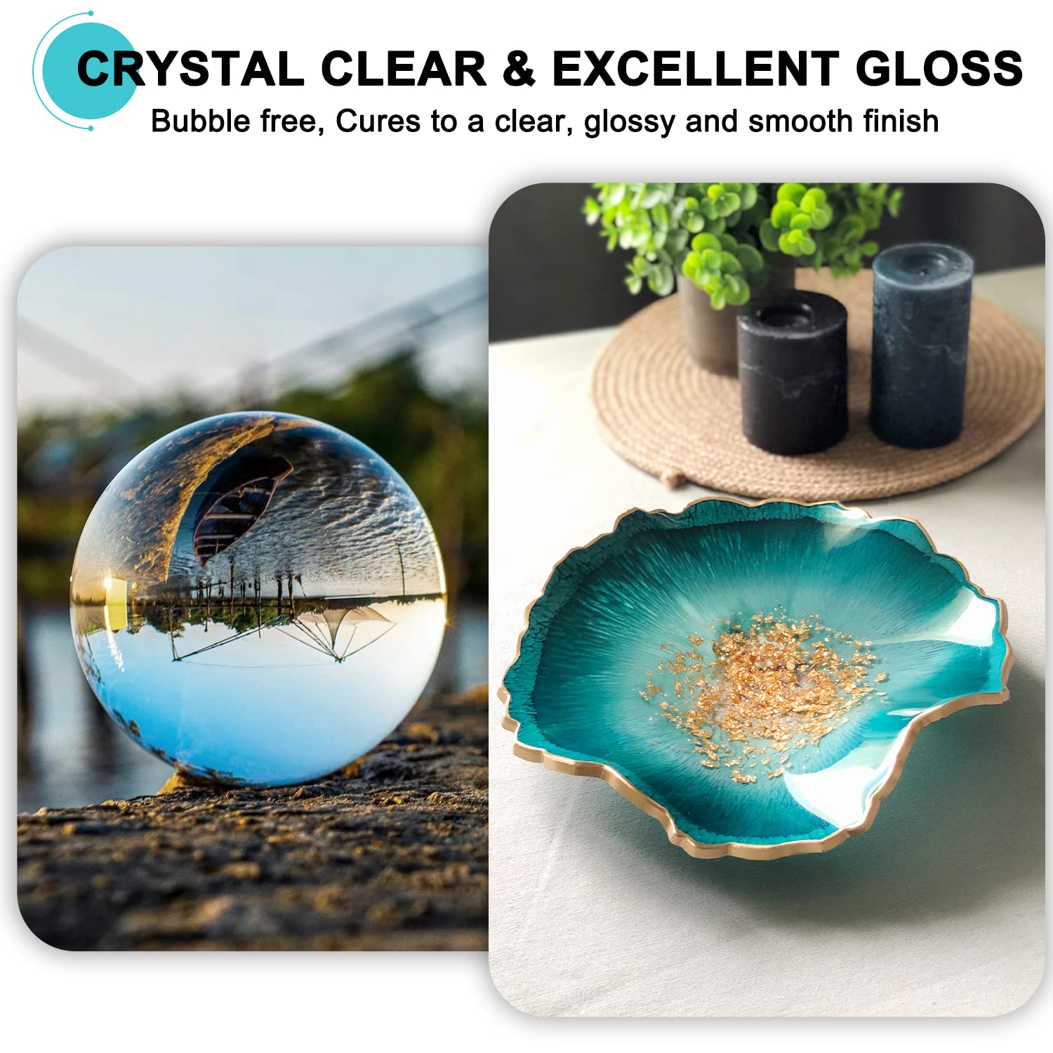 JDiction epoxy resin used for jewelry making with transparent cast