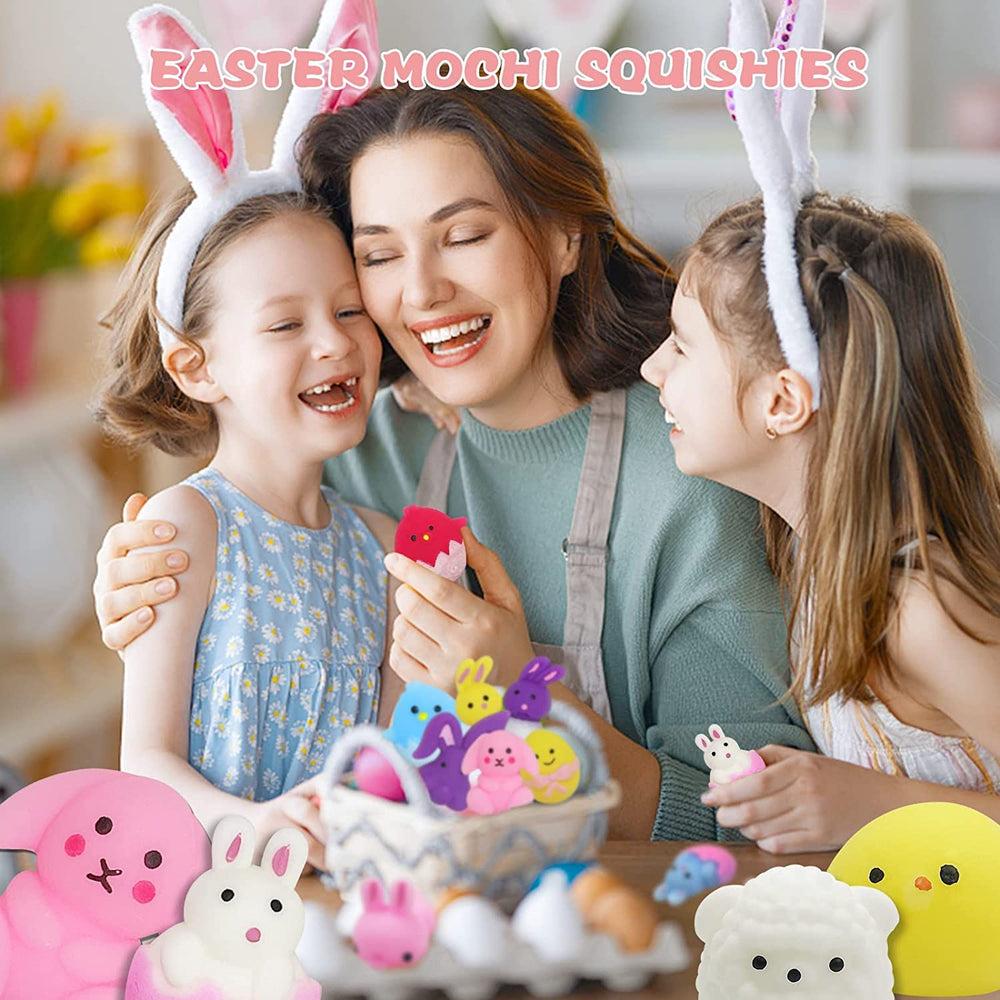 JDSTY Easter Mochi Squishy Egg-2 for versatile squeezing and Easter décor vibes