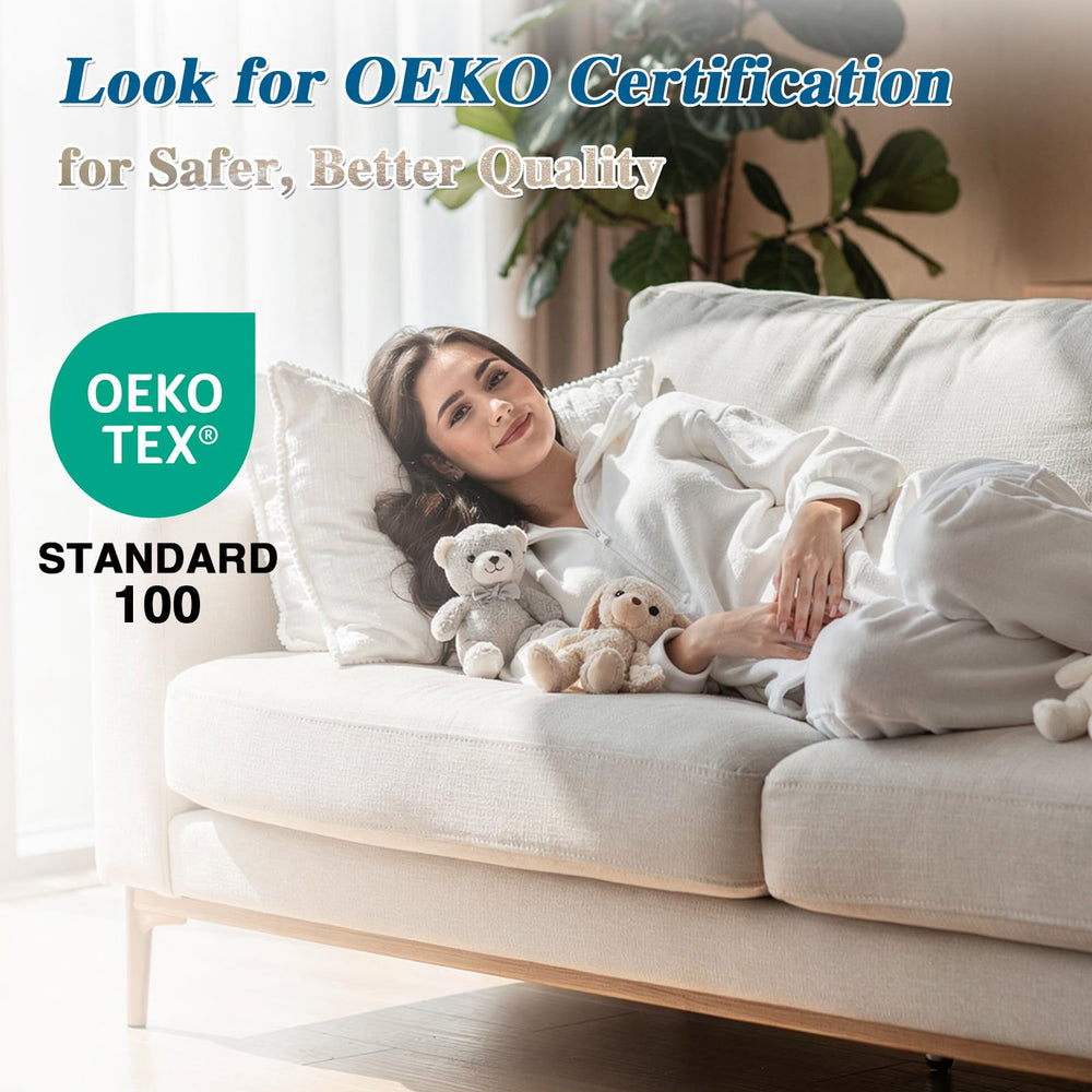 Jecqbor soft couch pillow stuffing with even loft and anti-clump texture.