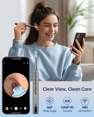 JEGOAT 1296P HD camera delivers crisp visuals for precise cleaning.