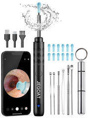 JEGOAT ear wax removal camera with 1296p clarity for at-home inspection