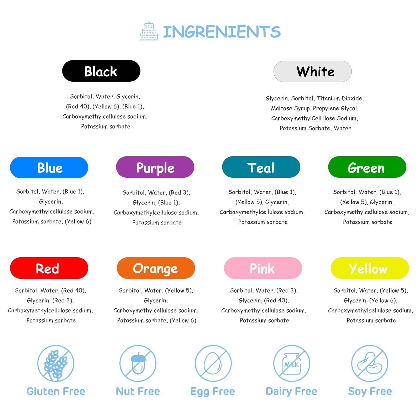Jelife compact color set for quick at-home decorating.