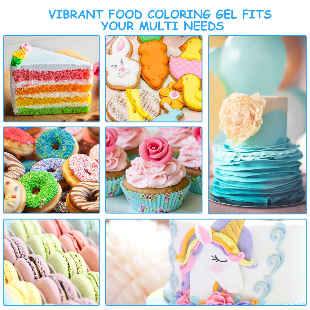 Jelife vibrant gels for buttercream frosting and macarons.