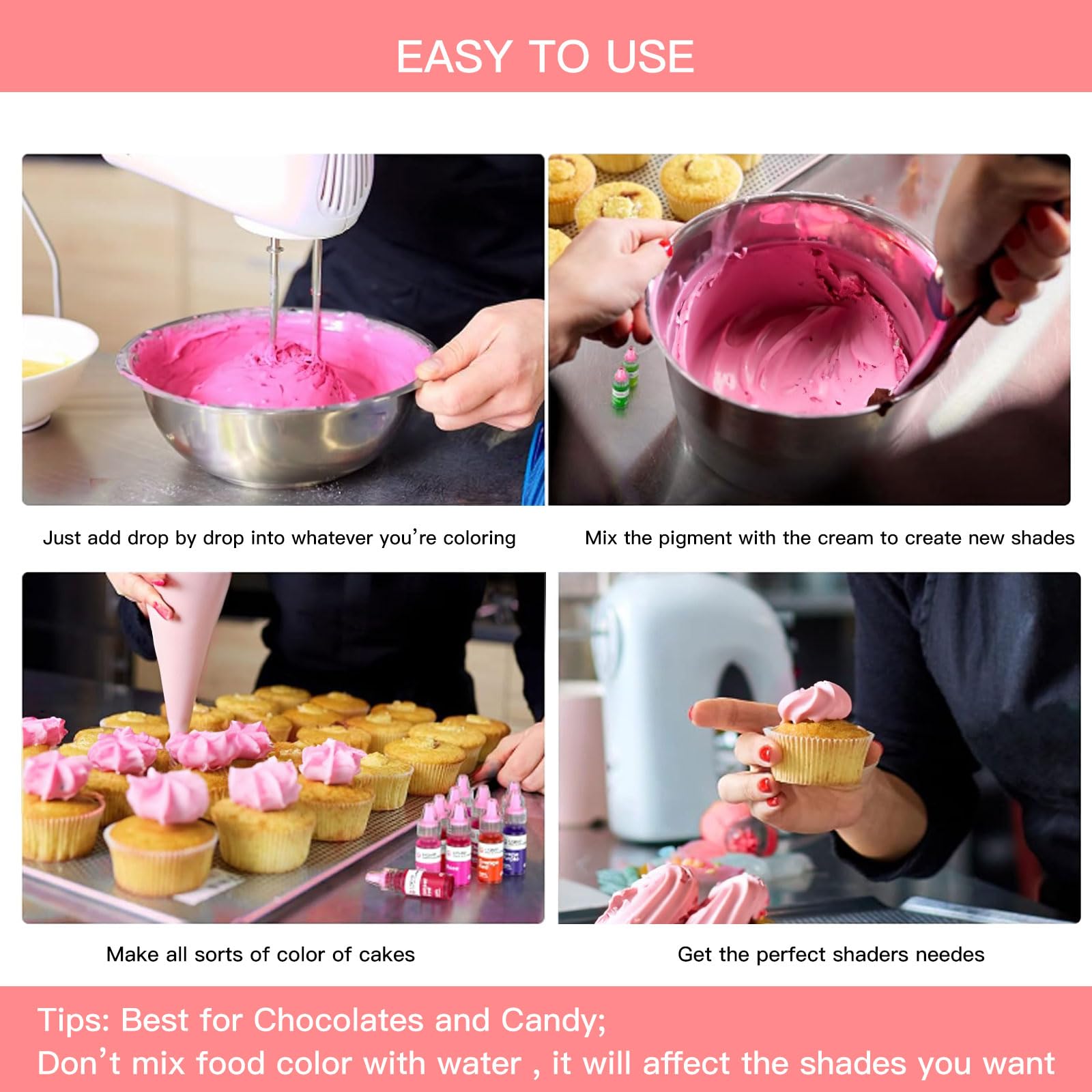 Jelife vibrant colors enhance cake decorating and candy coating