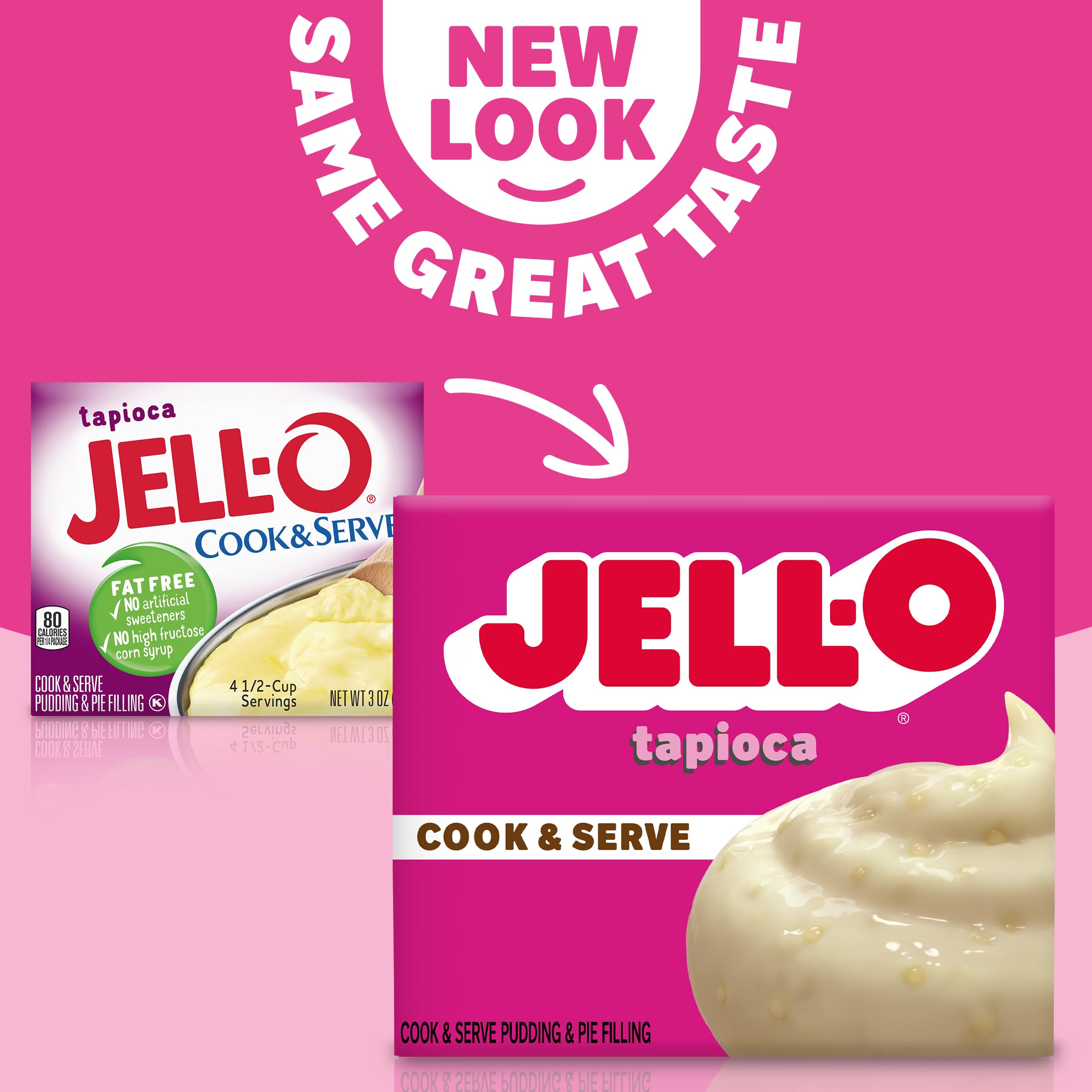 Jell-O Tapioca pudding mix being heated in a saucepan to boil