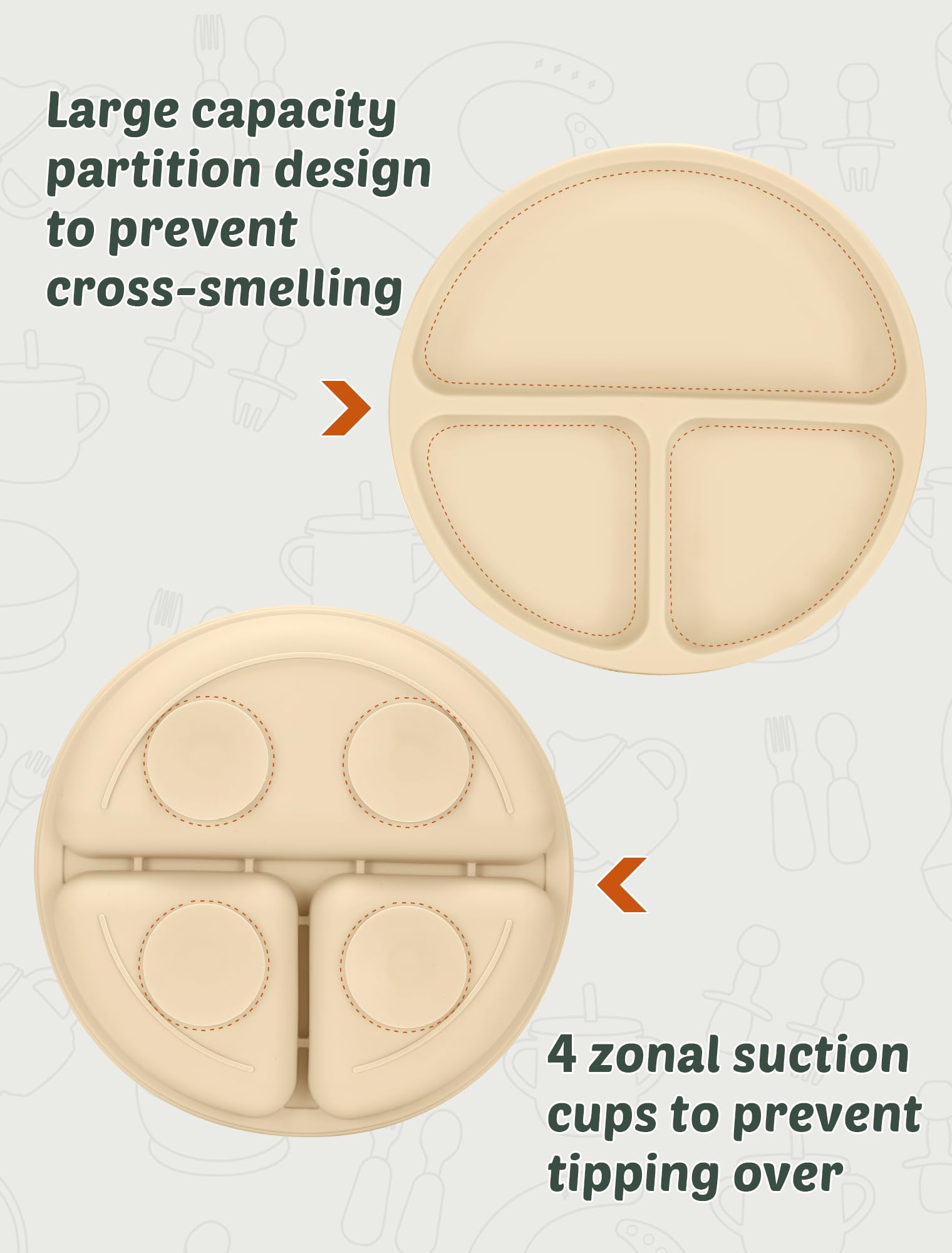 JELLDJK silicone fork designed for gentle biting surfaces