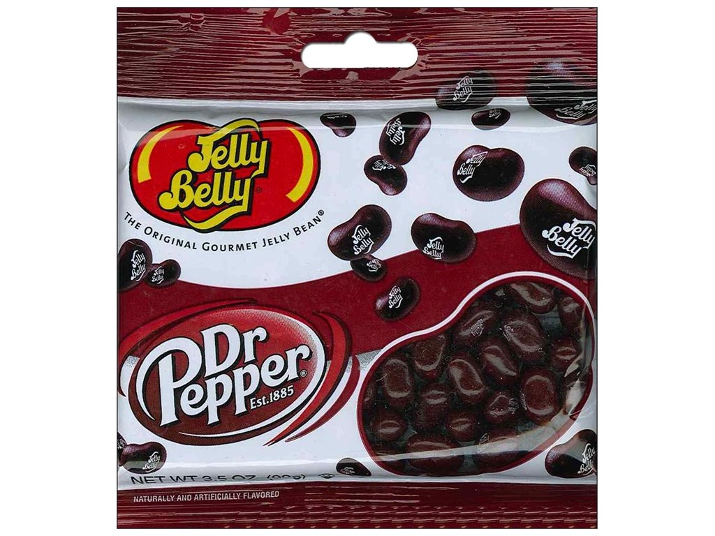 Jelly Belly Dr Pepper jelly beans packaging, handy for gifting or sharing
