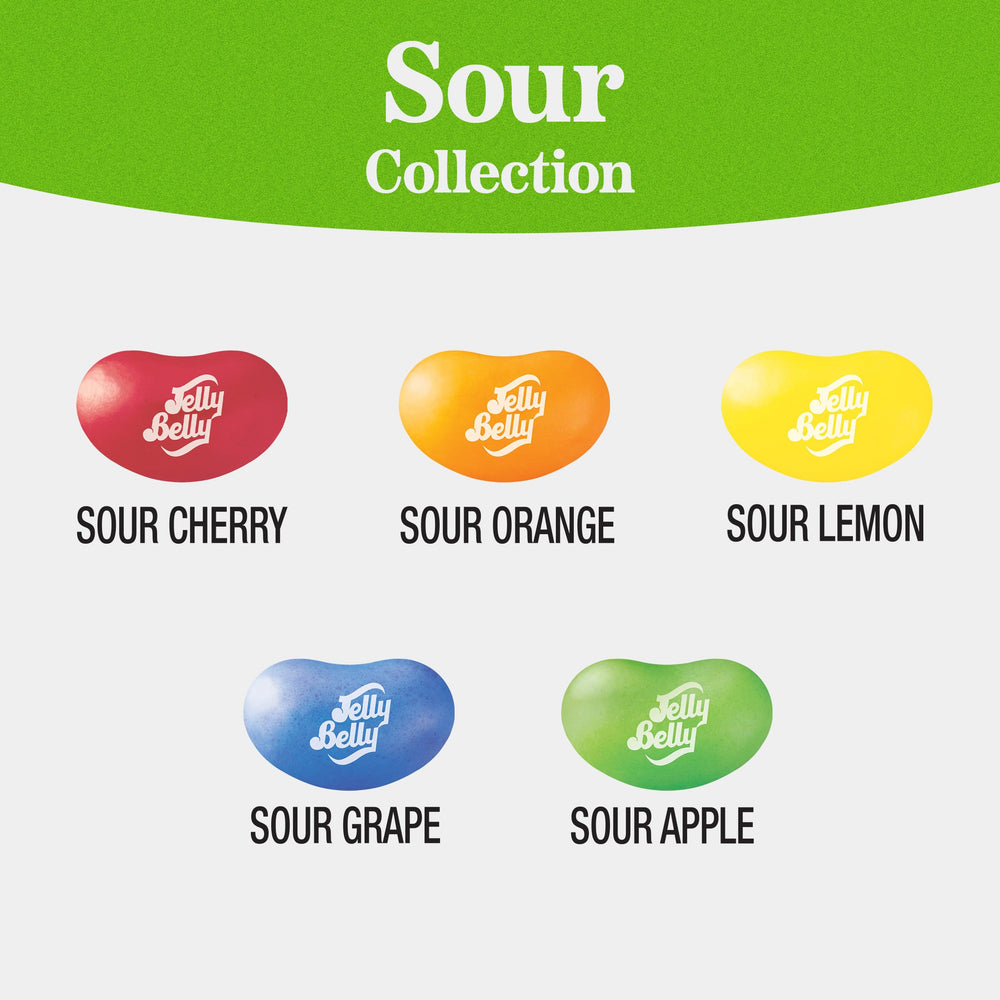 Jelly Belly Sour Lemon beans deliver bright citrus tang, perfect movie-night bite