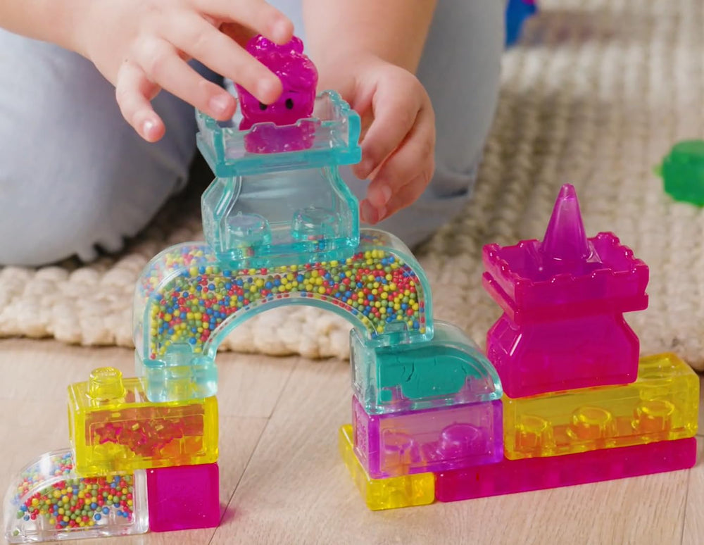 Jelly Blox for ages 2+ supports creative, interactive castle construction