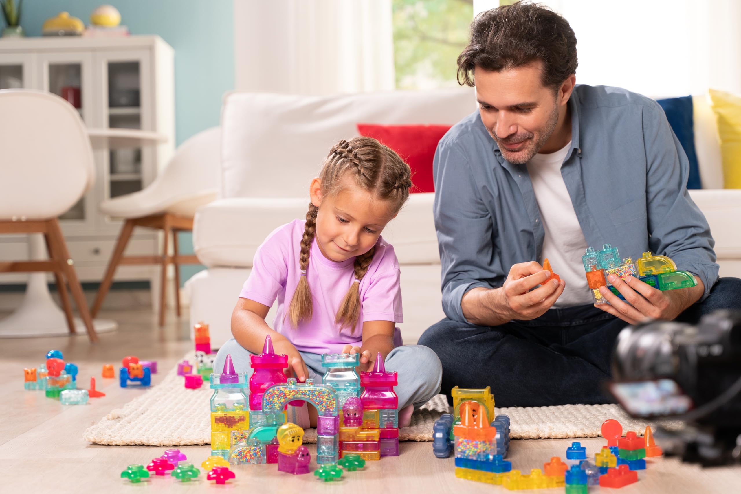 Jelly Blox packaging doubles as storage and a play platform