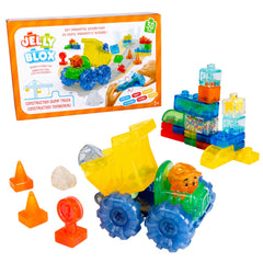 Jelly Blox construction dump truck set dump truck for tactile play and learning