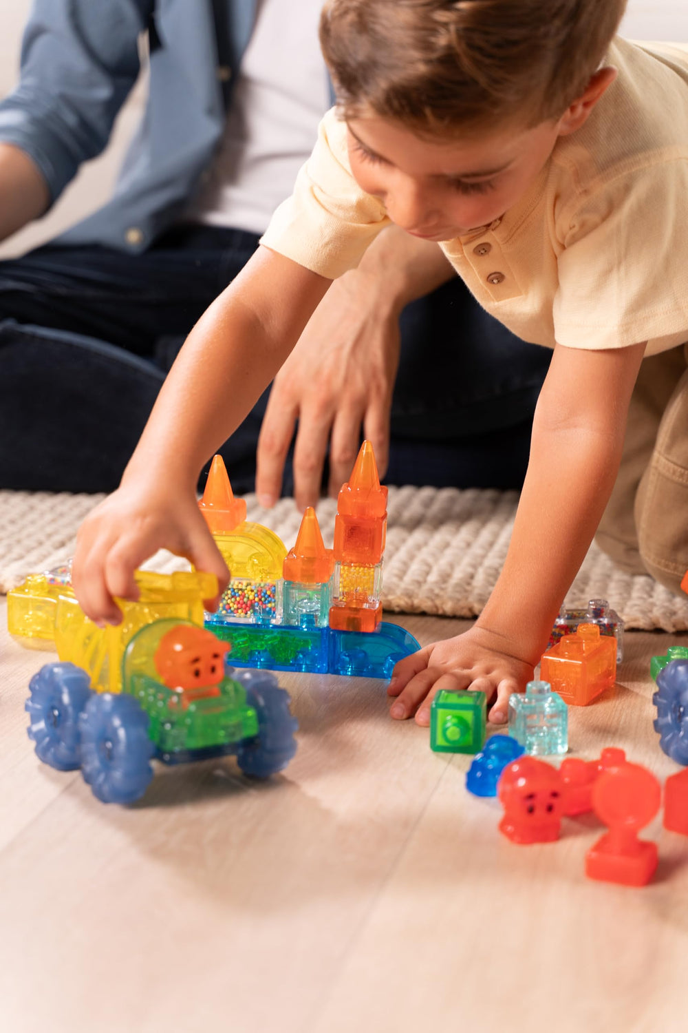 Jelly Blox squishy blocks are easy to clean after play