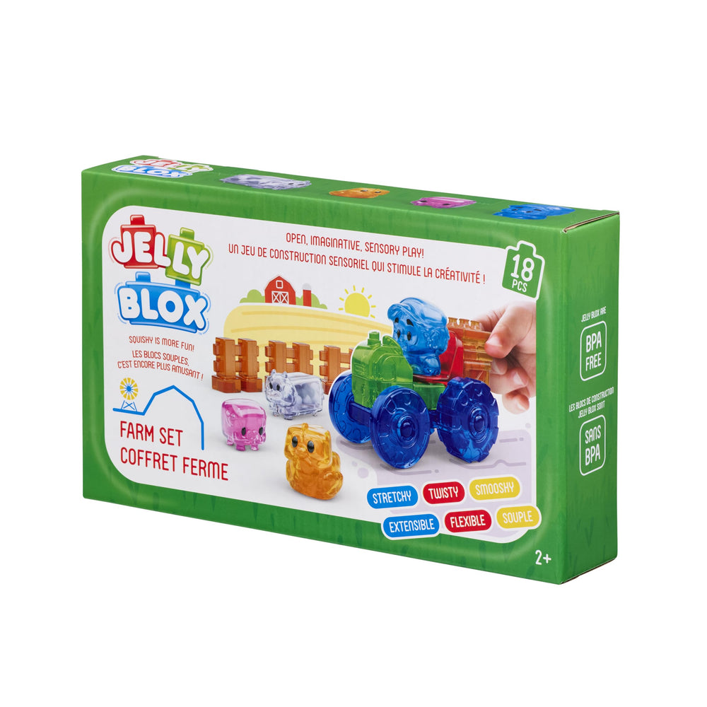 Jelly Blox Farm Set sensory fills: soft textures add rich sensory cues