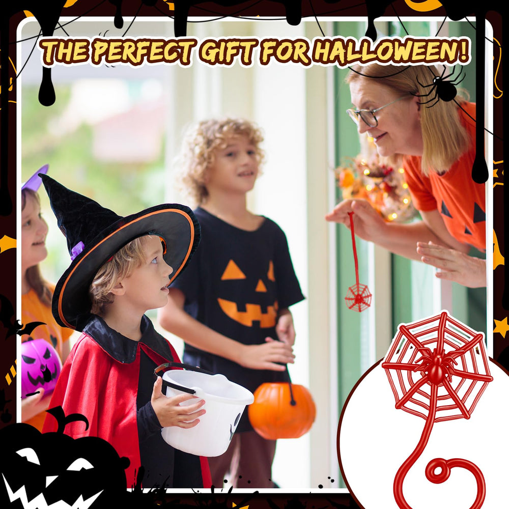 JellyArch cobweb party favors brighten goody bags with vibrant color.