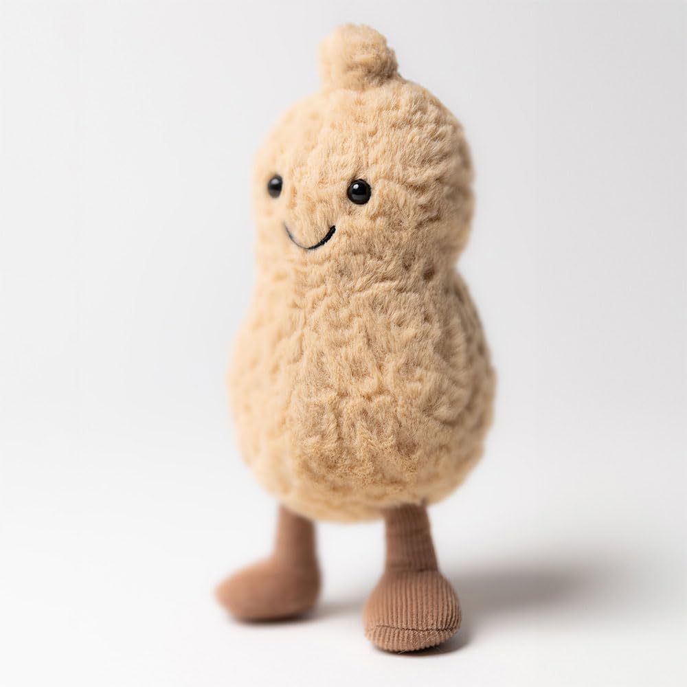 Jellycat Amuseables Peanut tousled tuft on top enhances character and charm