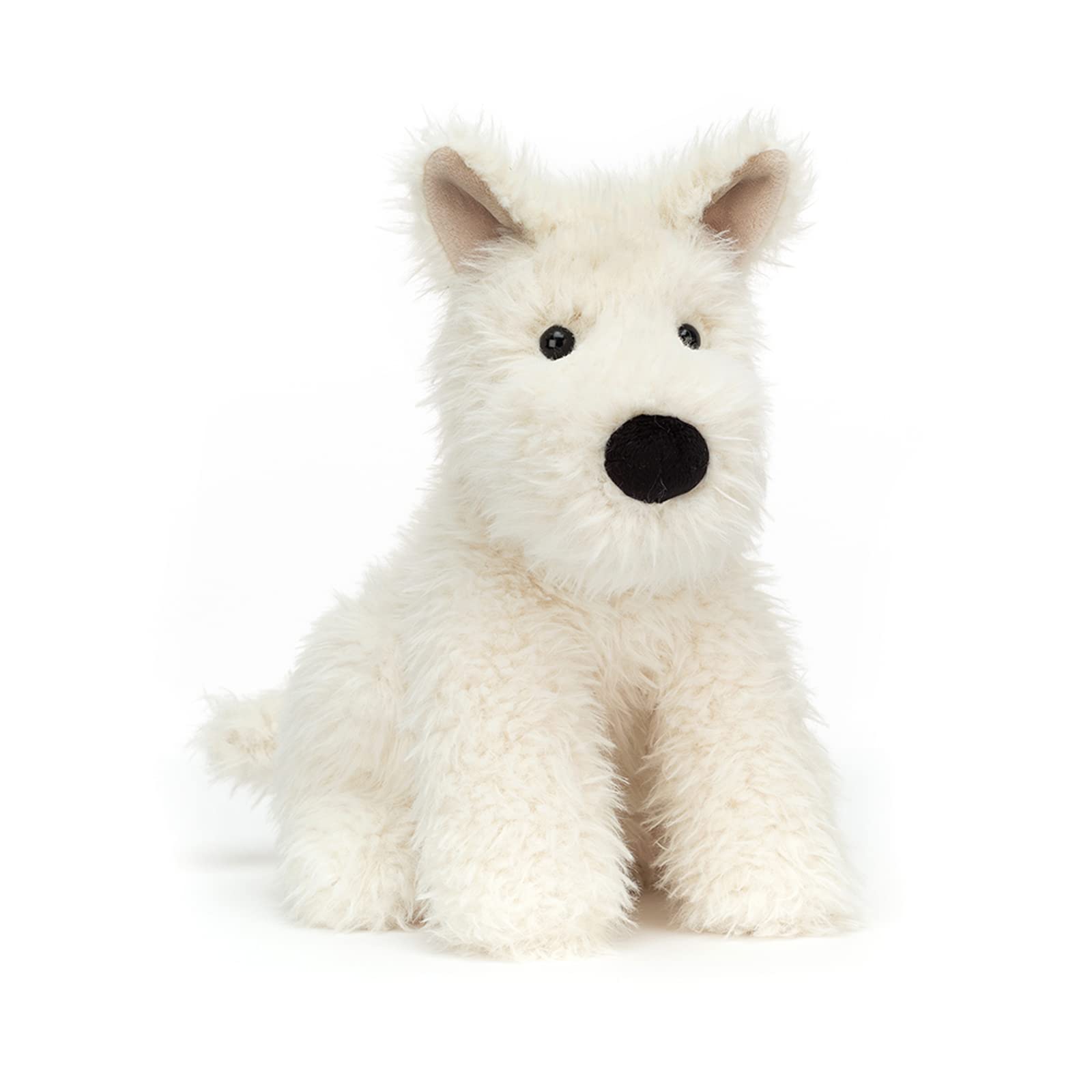 Jellycat Munro Scottie Dog plush with tufted fur ideal for comforting hugs.