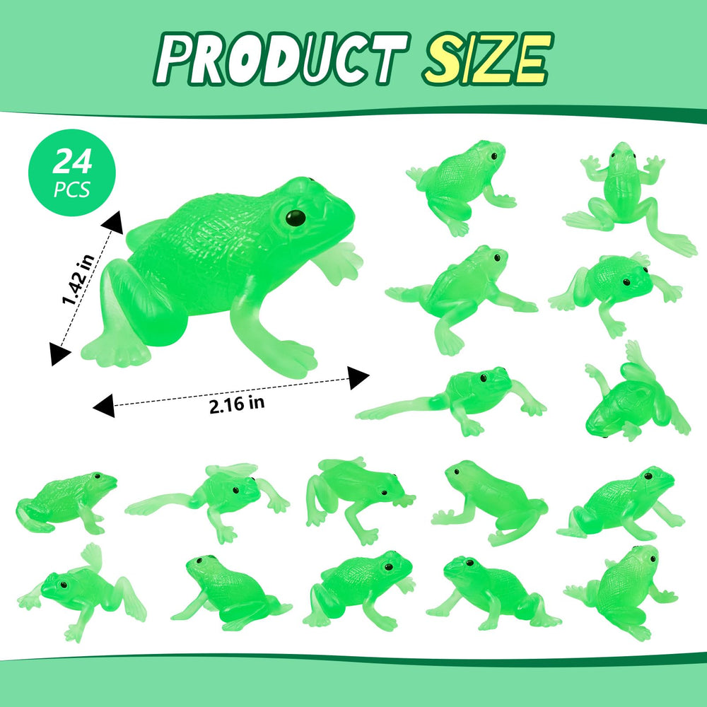 Jenaai frog toy green party favors ideal for kids' games and prizes.