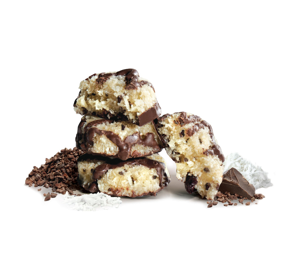 Jennies organic coconut nibs in a bowl, sulfite-free choice.
