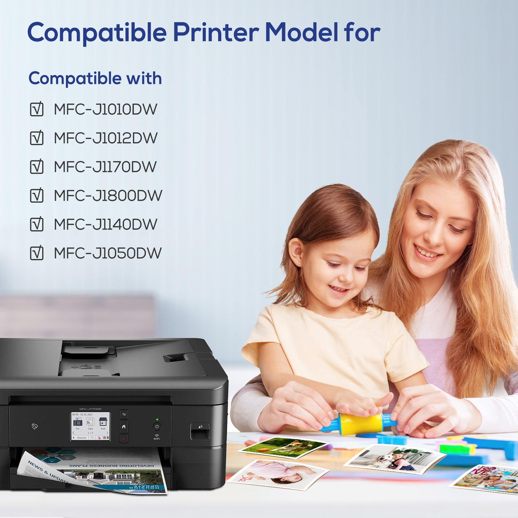Jeostarky LC401XL black cartridge for crisp text and reliability.