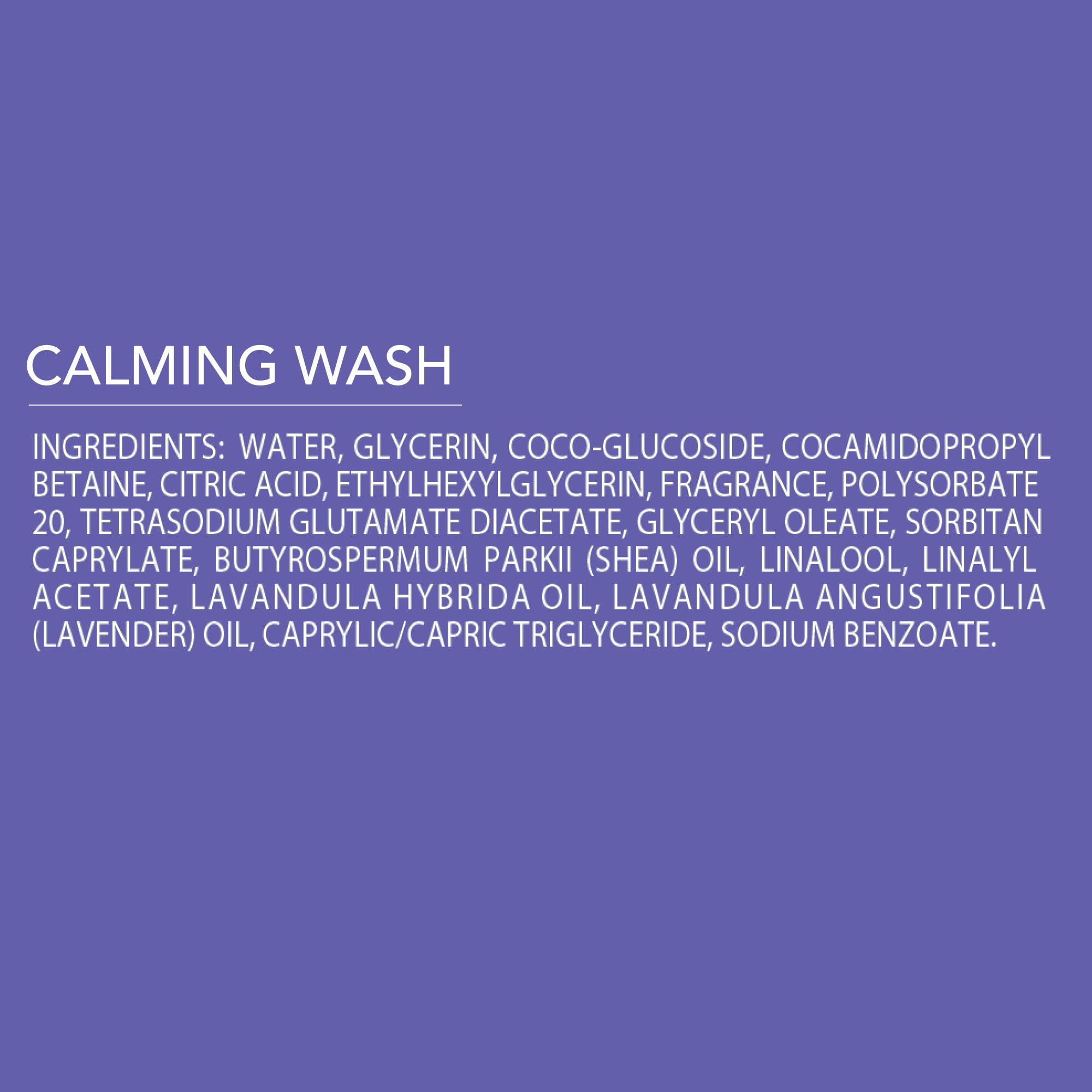 Jergens Baby Calming Wash box claims pediatrician tested label