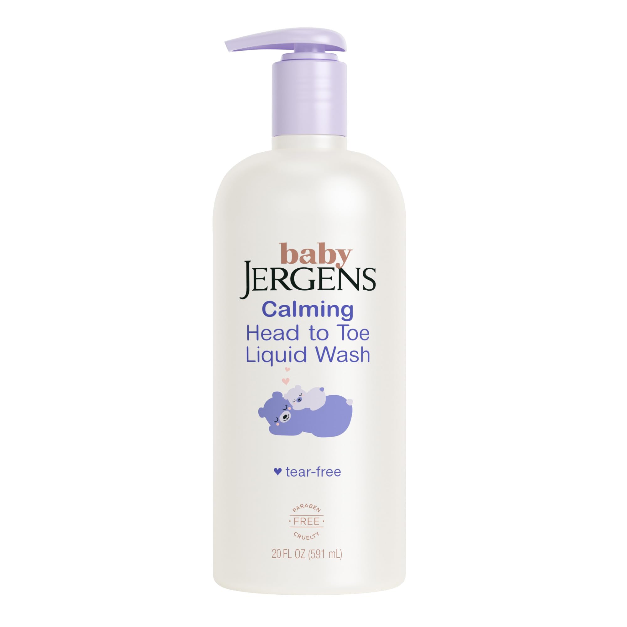 Jergens Baby Calming Head to Toe wash bottle pour for tear-free bath
