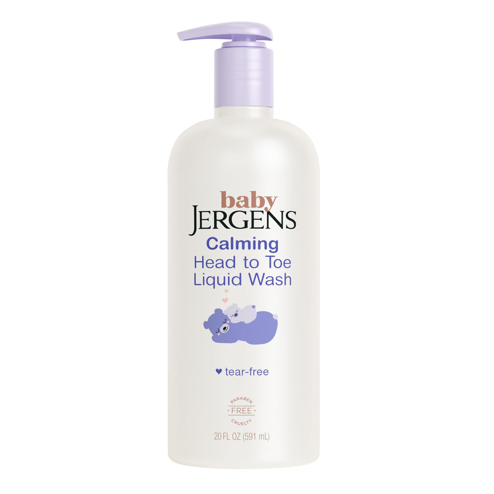 Jergens Baby Calming Head to Toe wash bottle pour for tear-free bath