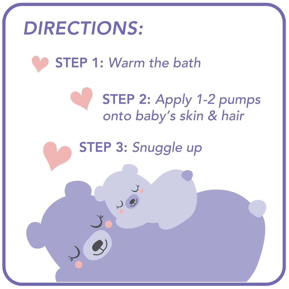 Night-time routine setup with calming lotion and bedtime scene