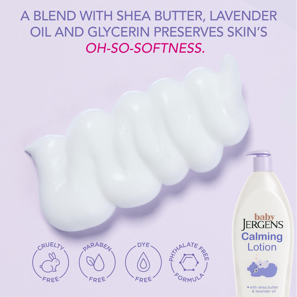 Close-up of the label emphasizes lavender and safety-tested formula for delicate skin.