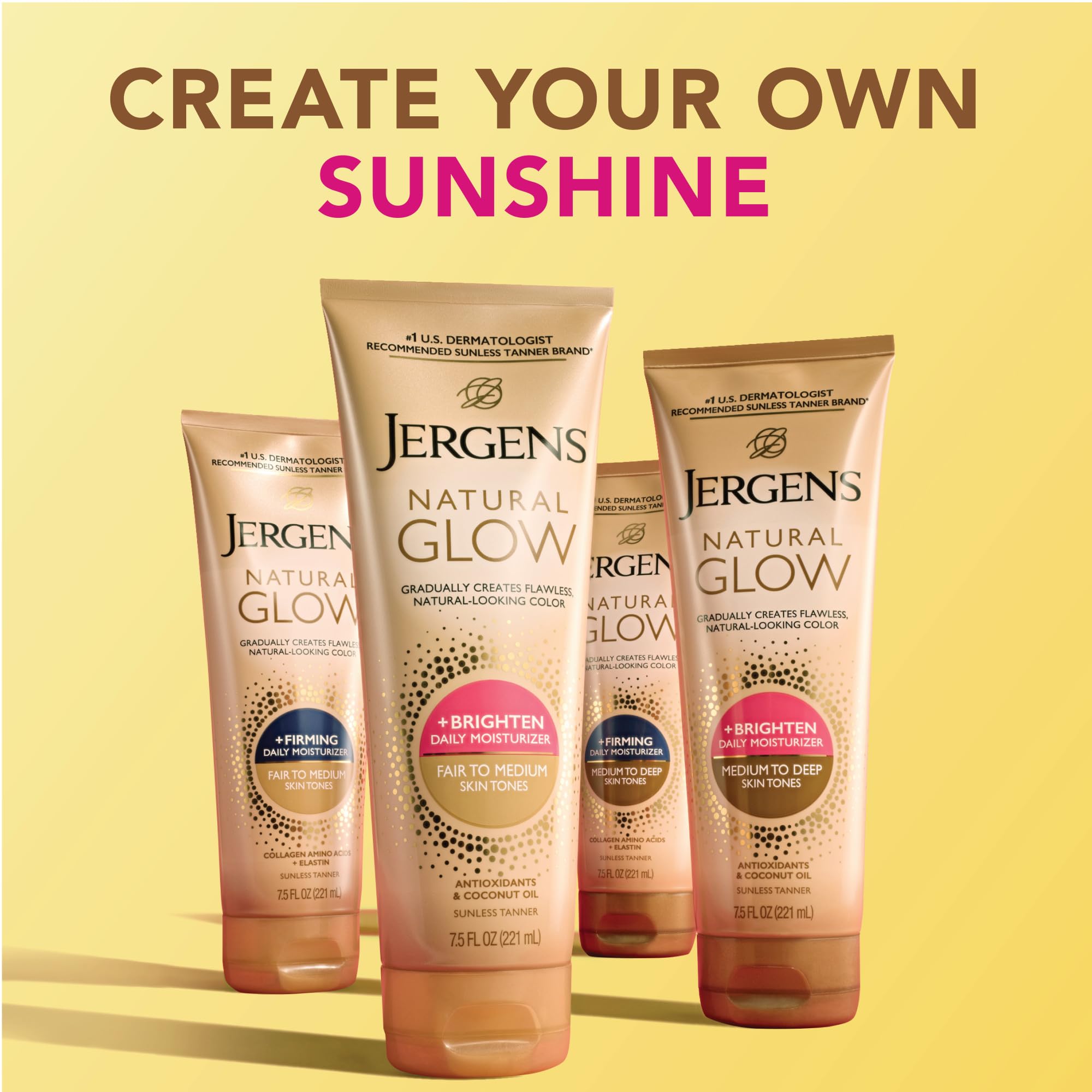 Jergens bottle being squeezed for easy daily application