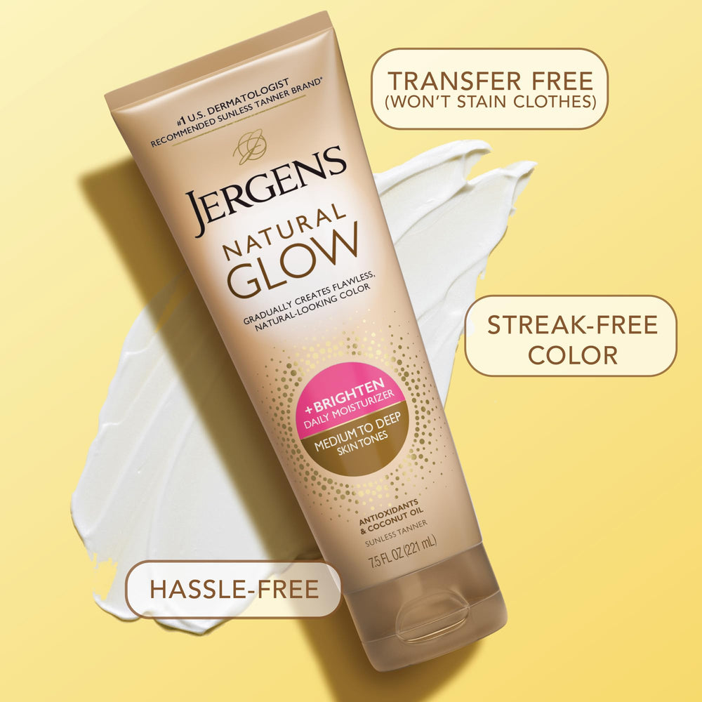 Jergens gradual tan helps even skin tone over days