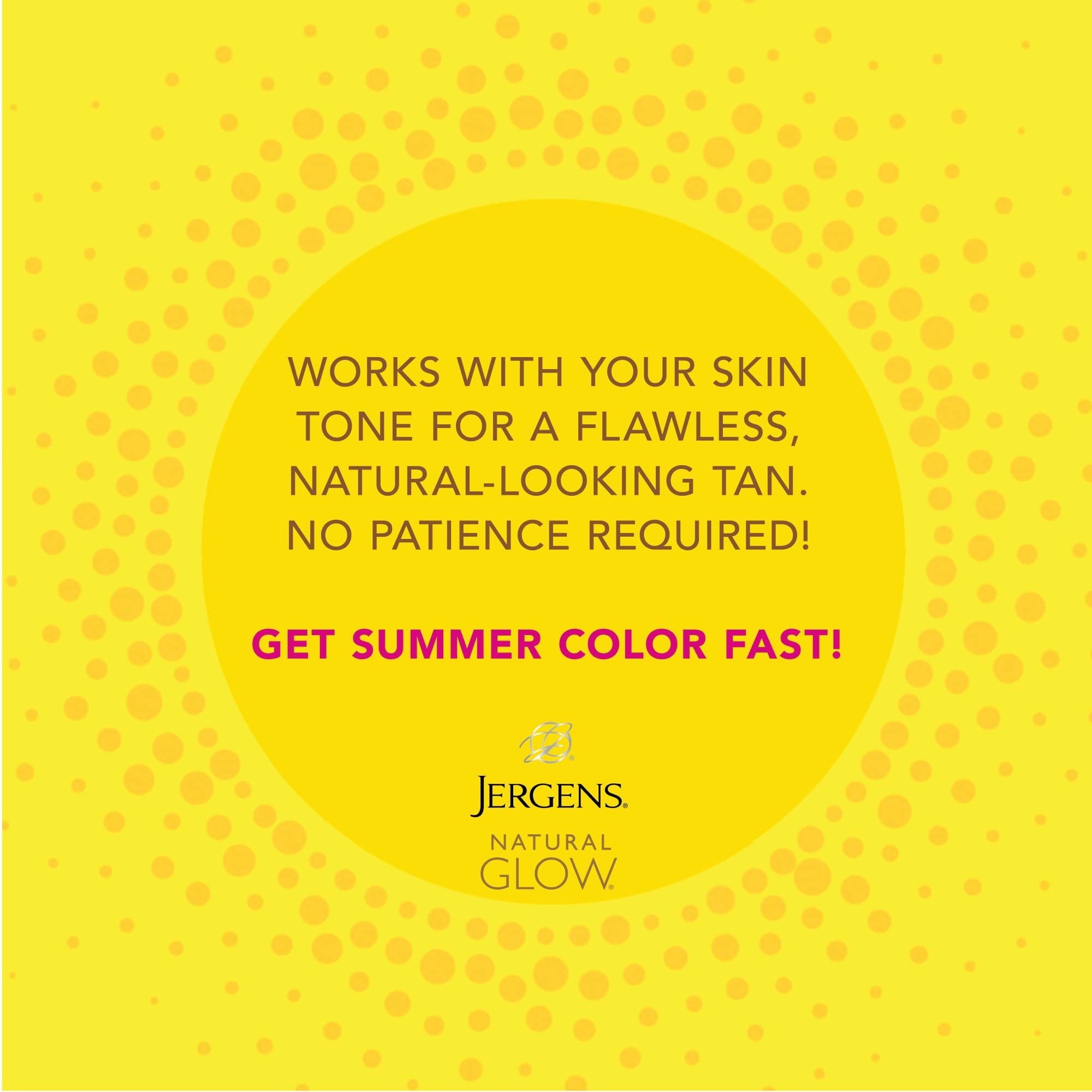 Jergens Fast-drying mousse dries in 60 seconds for quick routine.
