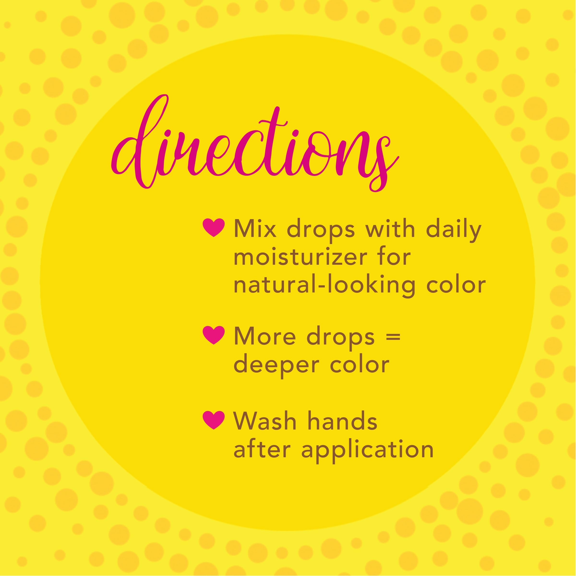 Jergens Instant Sun Drops  paraben-free cruelty-free labeling on packaging.