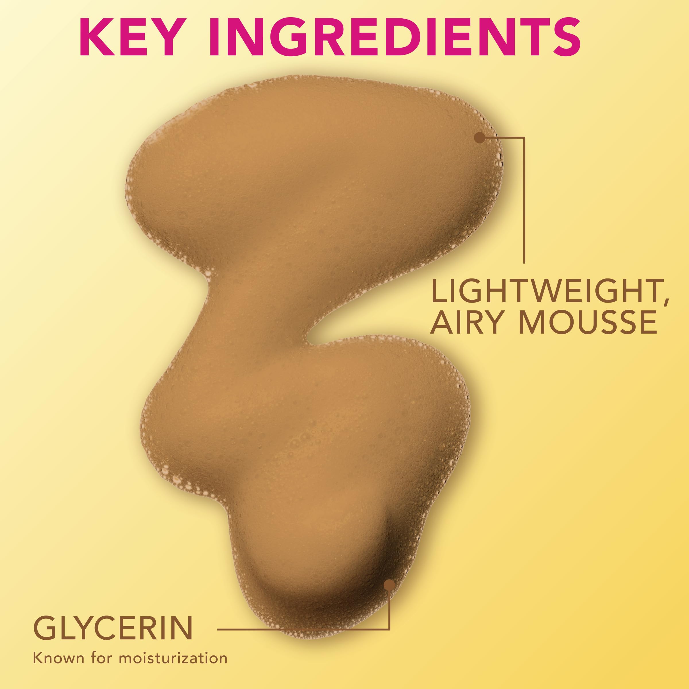 Jergens Instant Sun Mousse drying in 60 seconds