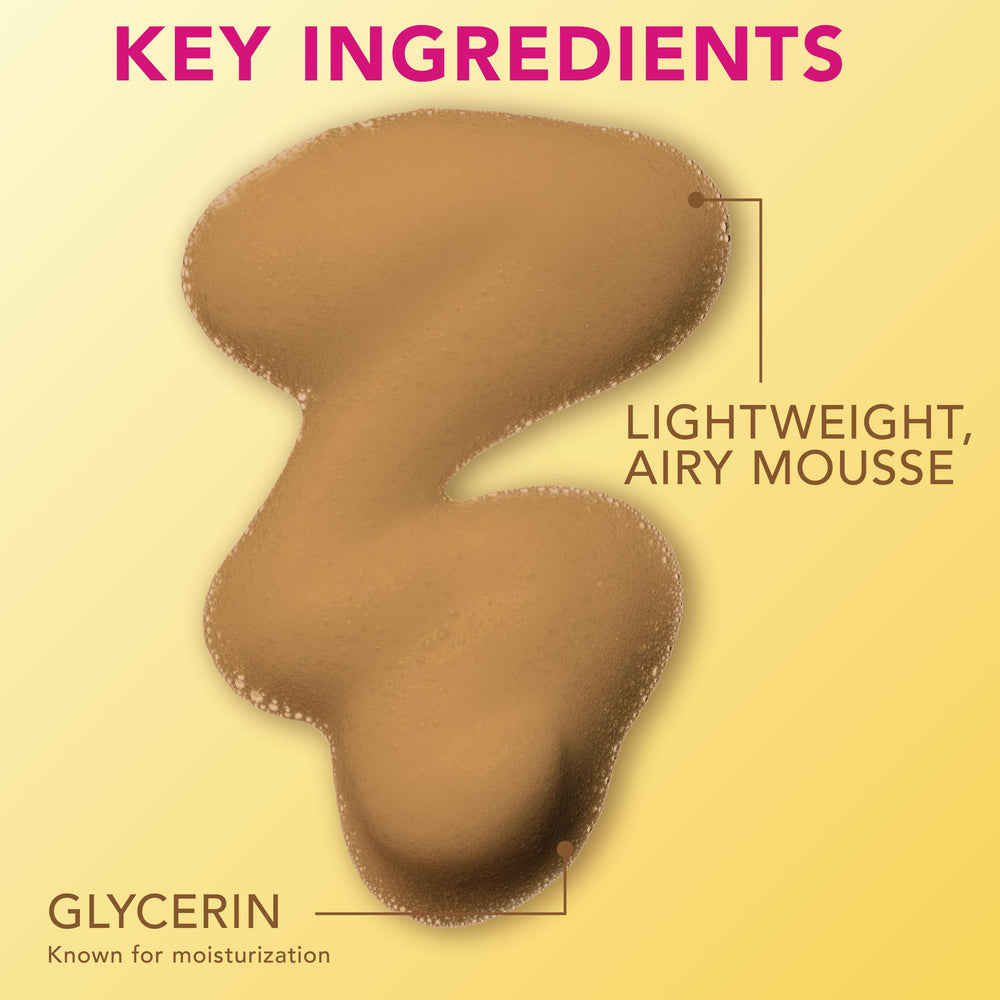 Jergens Instant Sun Mousse drying in 60 seconds