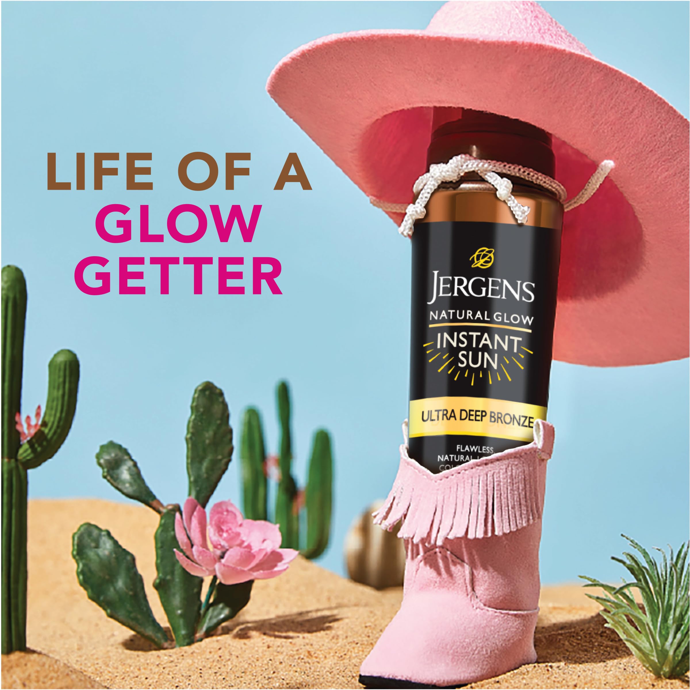 Jergens Instant Sun Mousse gradual color development over hours