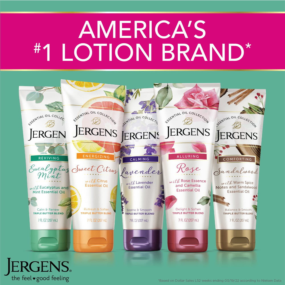 Jergens Lavender Body Butter jar close-up showcasing creamy consistency for pampering