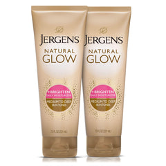 Jergens Natural Glow daily moisturizer bottle for gradual, natural tan