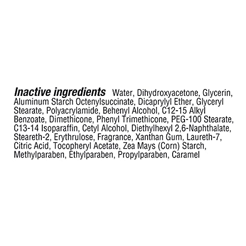 Fresh scent of Jergens Natural Glow during application