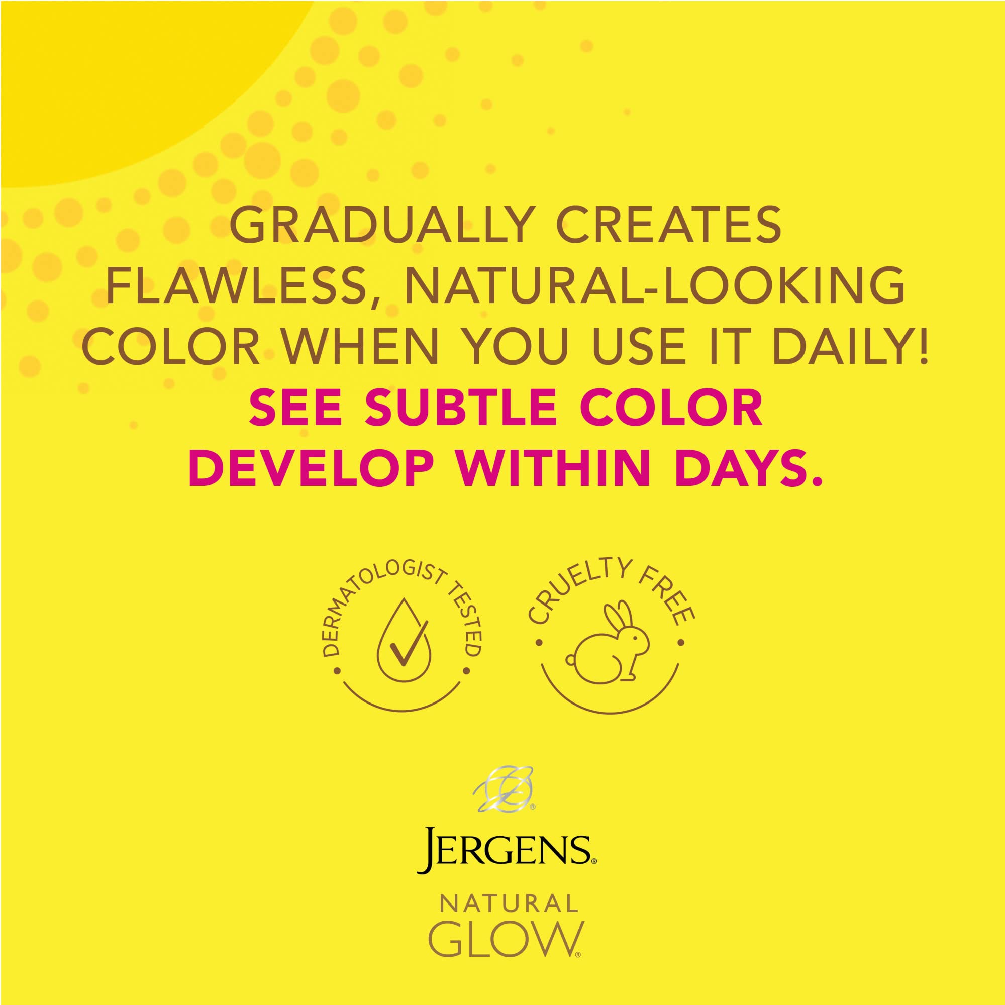 Healthy glow on fair-to-medium skin with Jergens Natural Glow