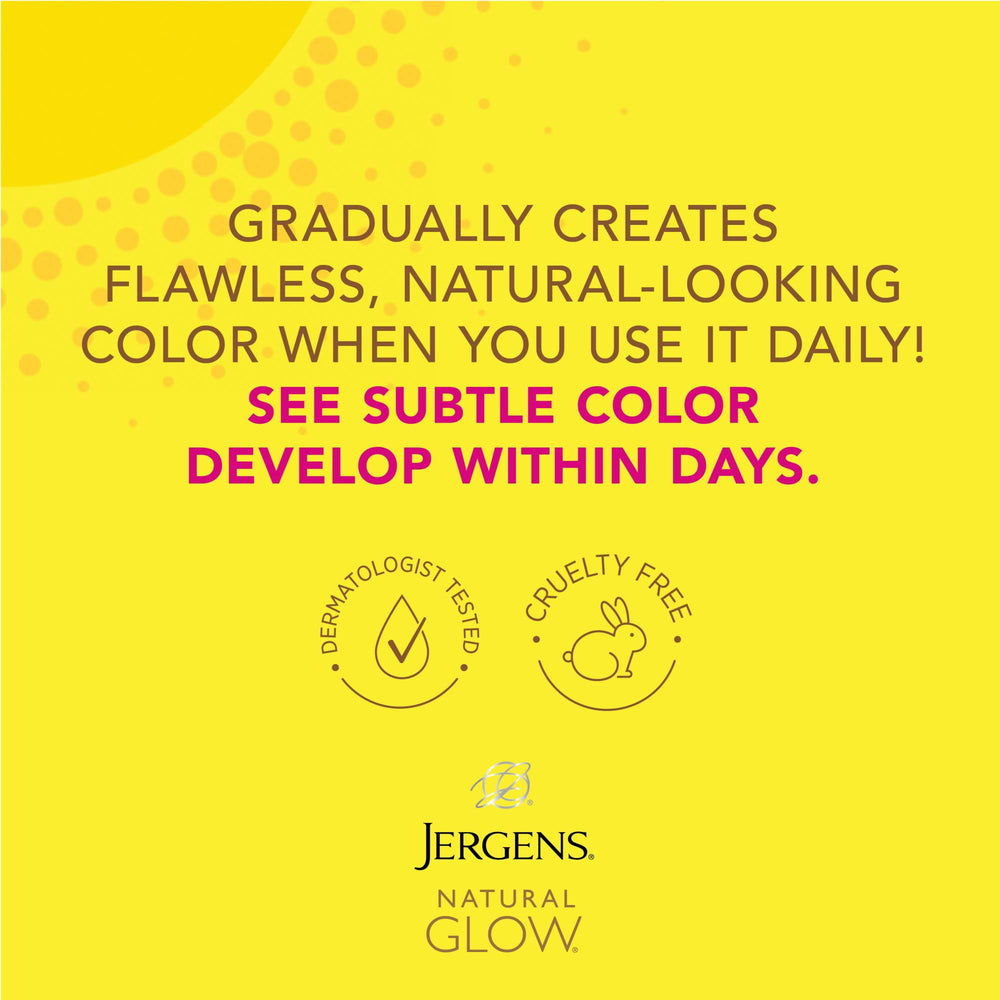 Healthy glow on fair-to-medium skin with Jergens Natural Glow