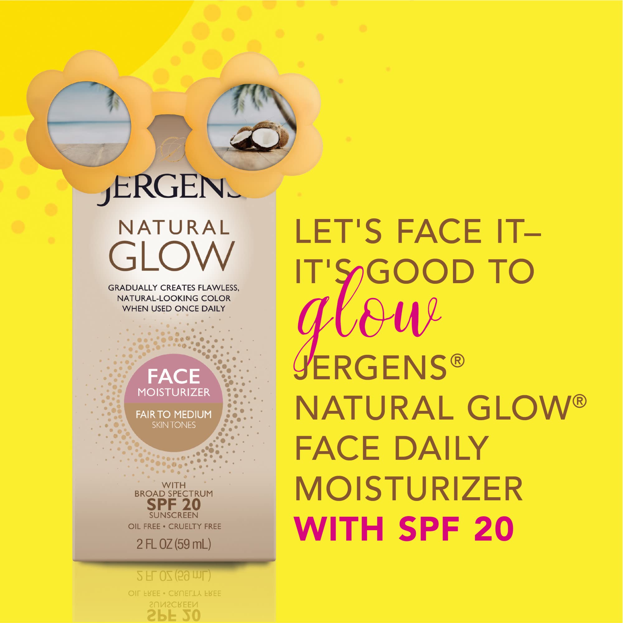 Jergens Natural Glow swatch reveals lightweight, oil-free texture