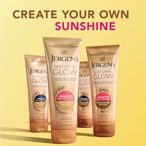 Close-up on skin showing smoother look with Jergens +Firming.