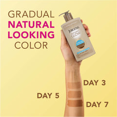 Gel being spread for smooth, even coverage across skin