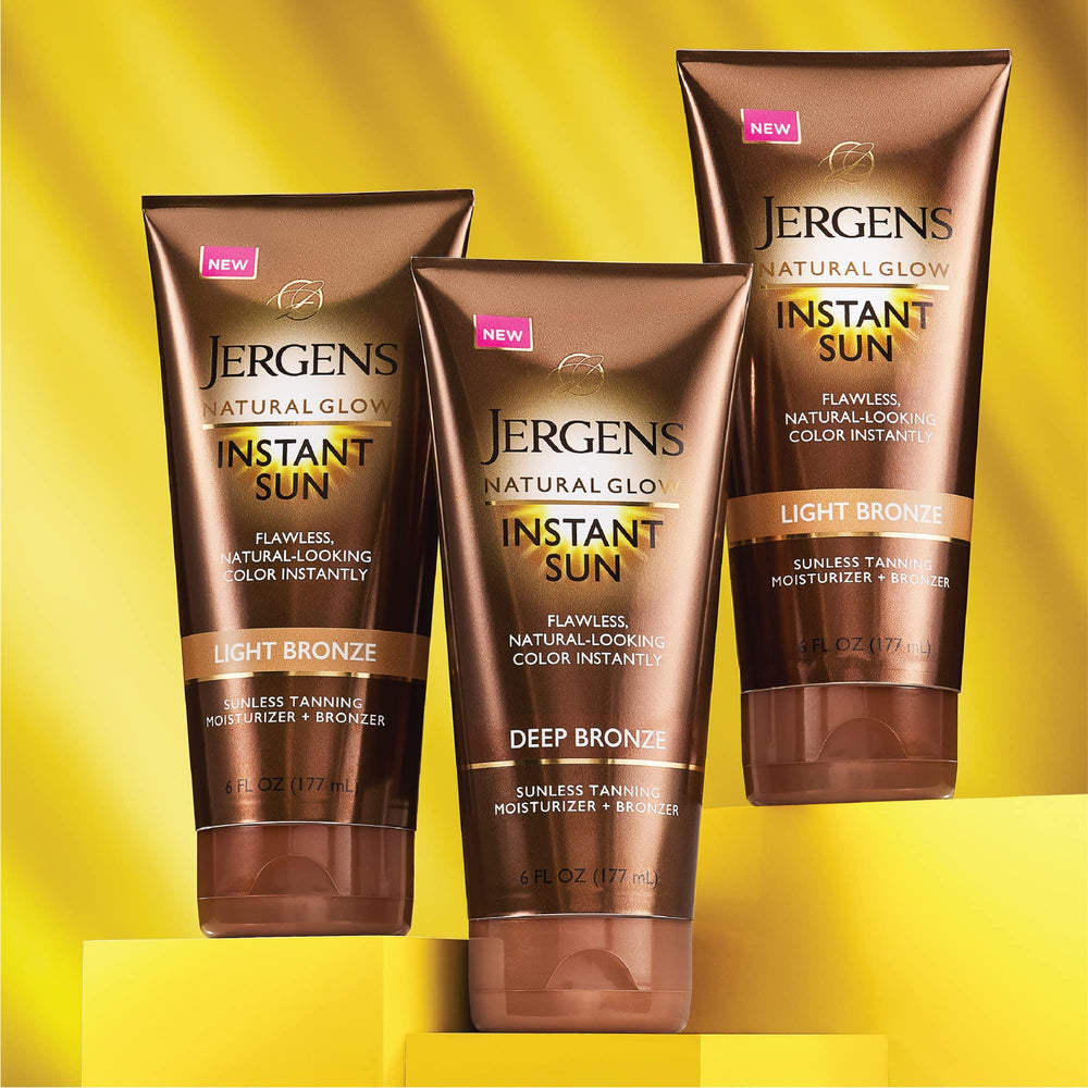Hydration boost from Jergens Natural Glow helps soften dry skin.