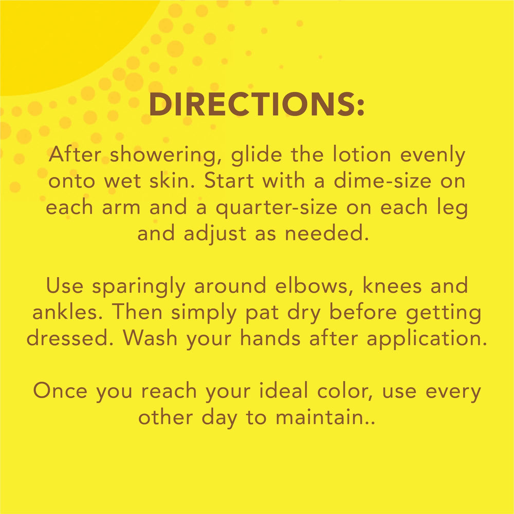 Jergens Natural Glow in-Shower lotion massaged into wet skin for even coverage