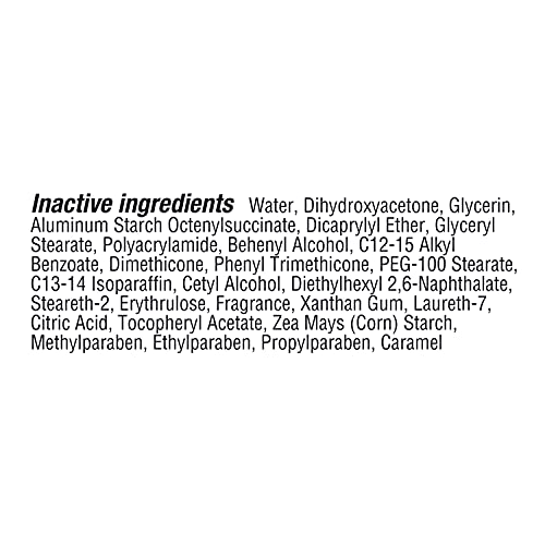 Jergens non-greasy formula applied to forehead for quick absorption