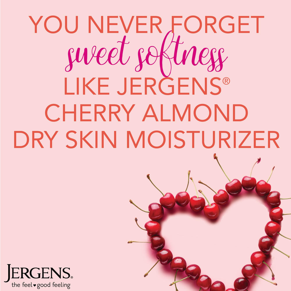 Jergens Original Scent Dry Skin Lotion close-up highlights creamy texture.