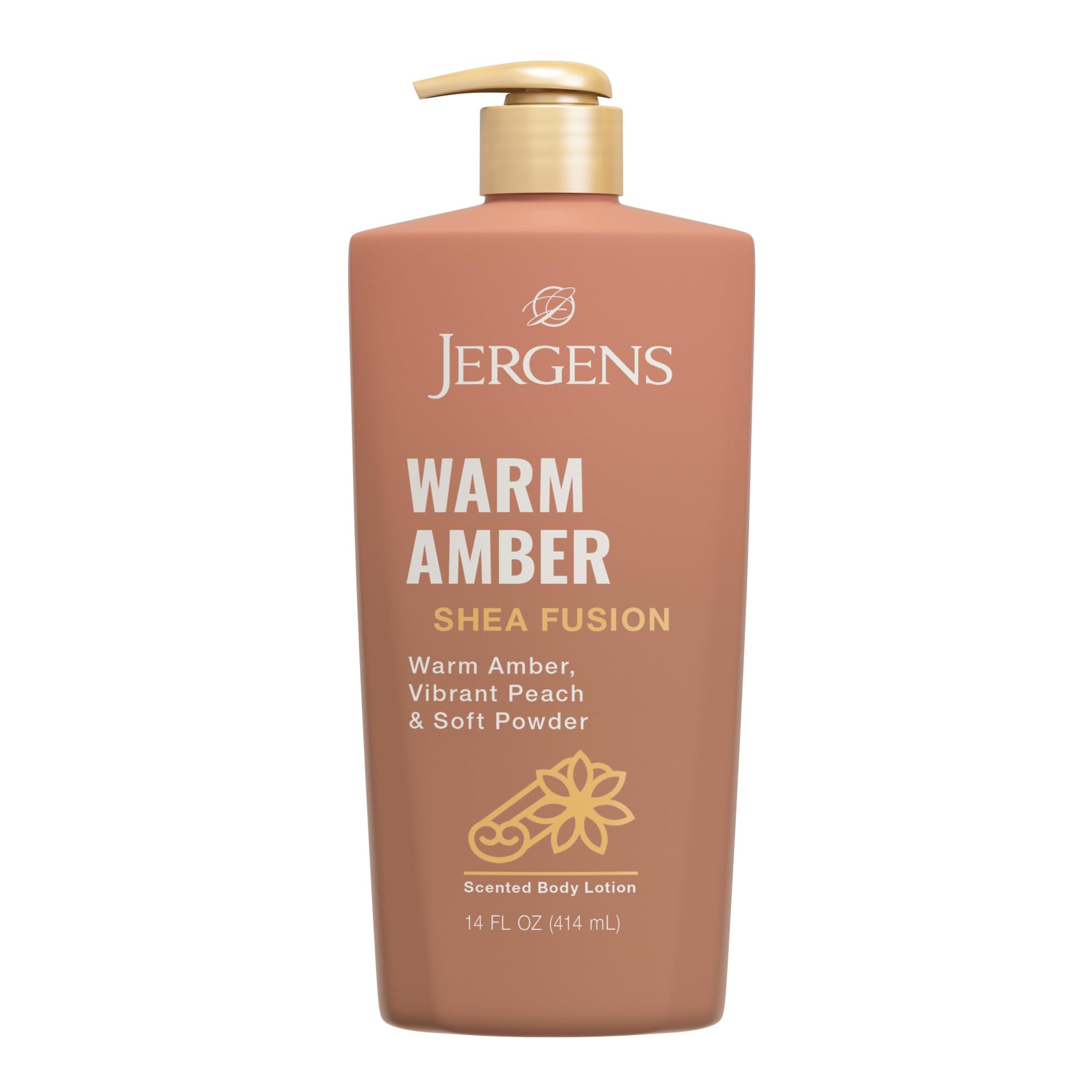 Jergens Shea Fusion Warm Amber bottle front for daily hydration