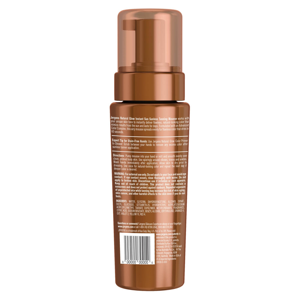 Jergens Streak-free application emphasizes flawless self-tanner results.